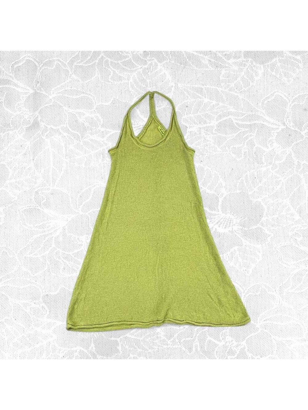 Bluelabel Green Knit Racerback Tank Dress - Size 40 (US 10)